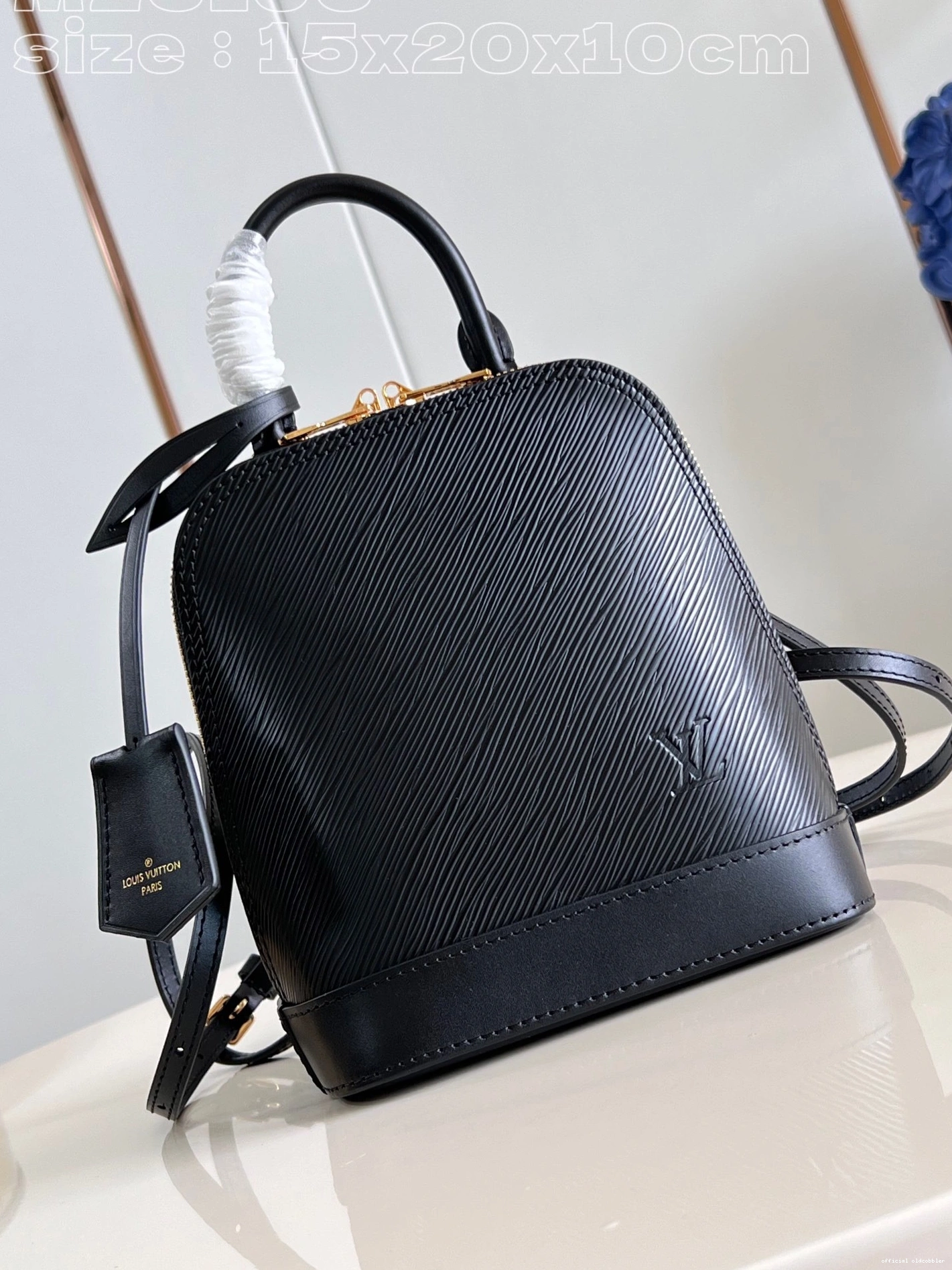 Official oldcobbler backpack-15*20*10cm NANO ALMA VUITTON LOUIS 0809